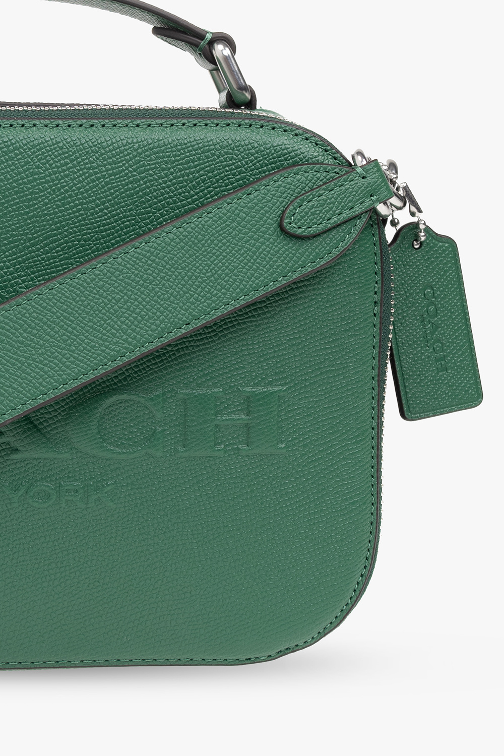 Coach green best sale shoulder bag